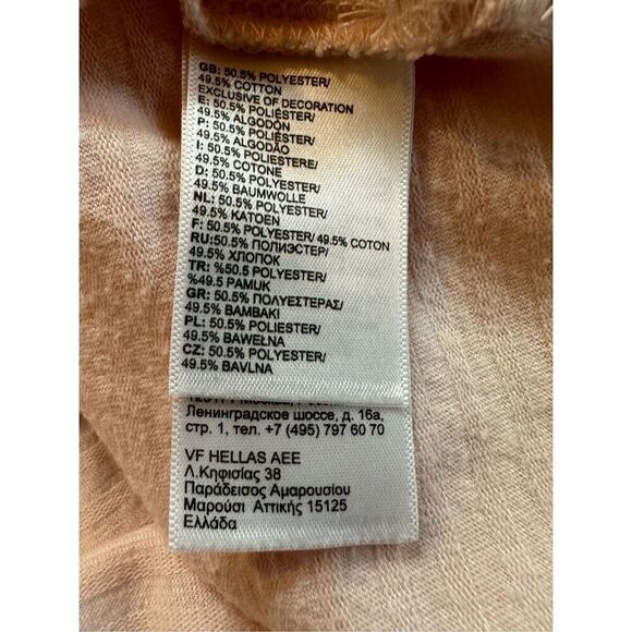 North Face women’s short sleeve light pink t-shirt size S/P. #13-1578 - Picture 3 of 5